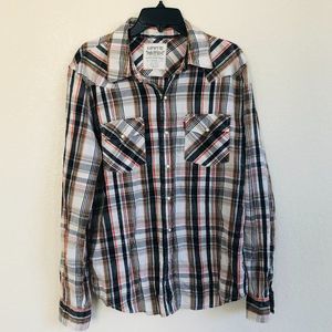 Levi's Vintage MEDIUM Mens Pearl Snap Western Cowb